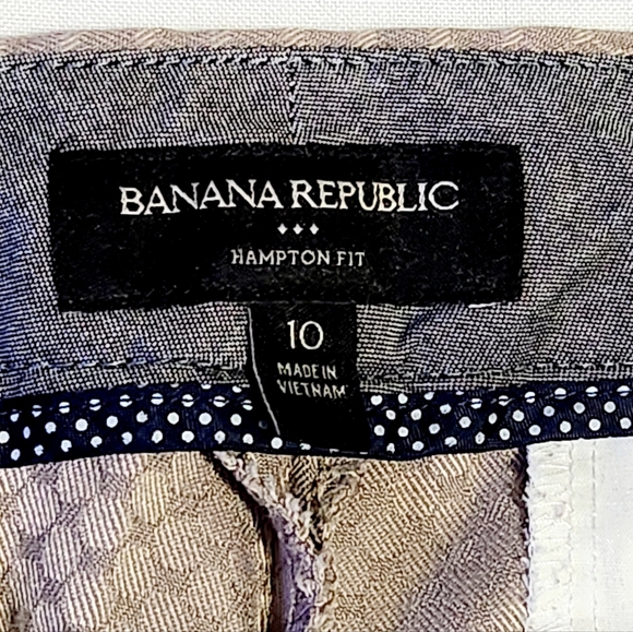 Banana Republic Pants Women’s Size 10 Hampton Fit Geometric Print Ankle Pant - Picture 3 of 9